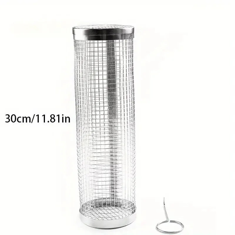 1pc Stainless Steel BBQ Cage Grill Cage Perfect For OutdoorGrilling Camping Grill Accessories Tool Gifts For Camping BBQ - 𝐝𝐮𝐯𝐥𝐚𝐬𝐡𝐨𝐩.𝐜𝐨𝐦