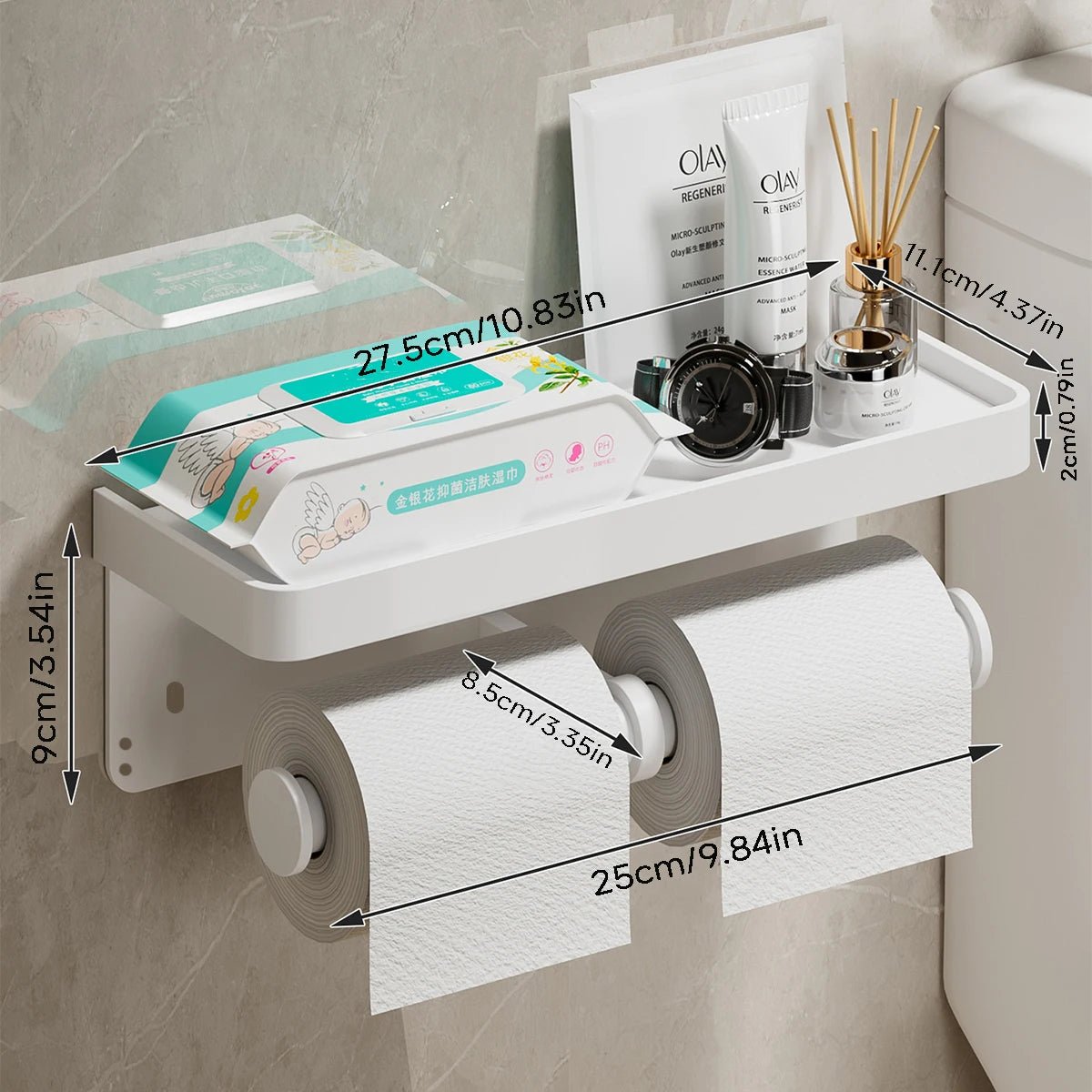 Toilet Paper Holder Wall - Mounted Aluminum Alloy Toilet Paper Holder Tissue Rack Bathroom Tissue Holder Bathroom Accessories - 𝐝𝐮𝐯𝐥𝐚𝐬𝐡𝐨𝐩.𝐜𝐨𝐦