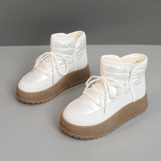 Women's Shoes New Winter Warm Fleece Lined High Top Thick Sole Elevated Cotton Shoes - 𝐝𝐮𝐯𝐥𝐚𝐬𝐡𝐨𝐩.𝐜𝐨𝐦