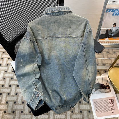Workwear denim jacket men's spring and autumn new style