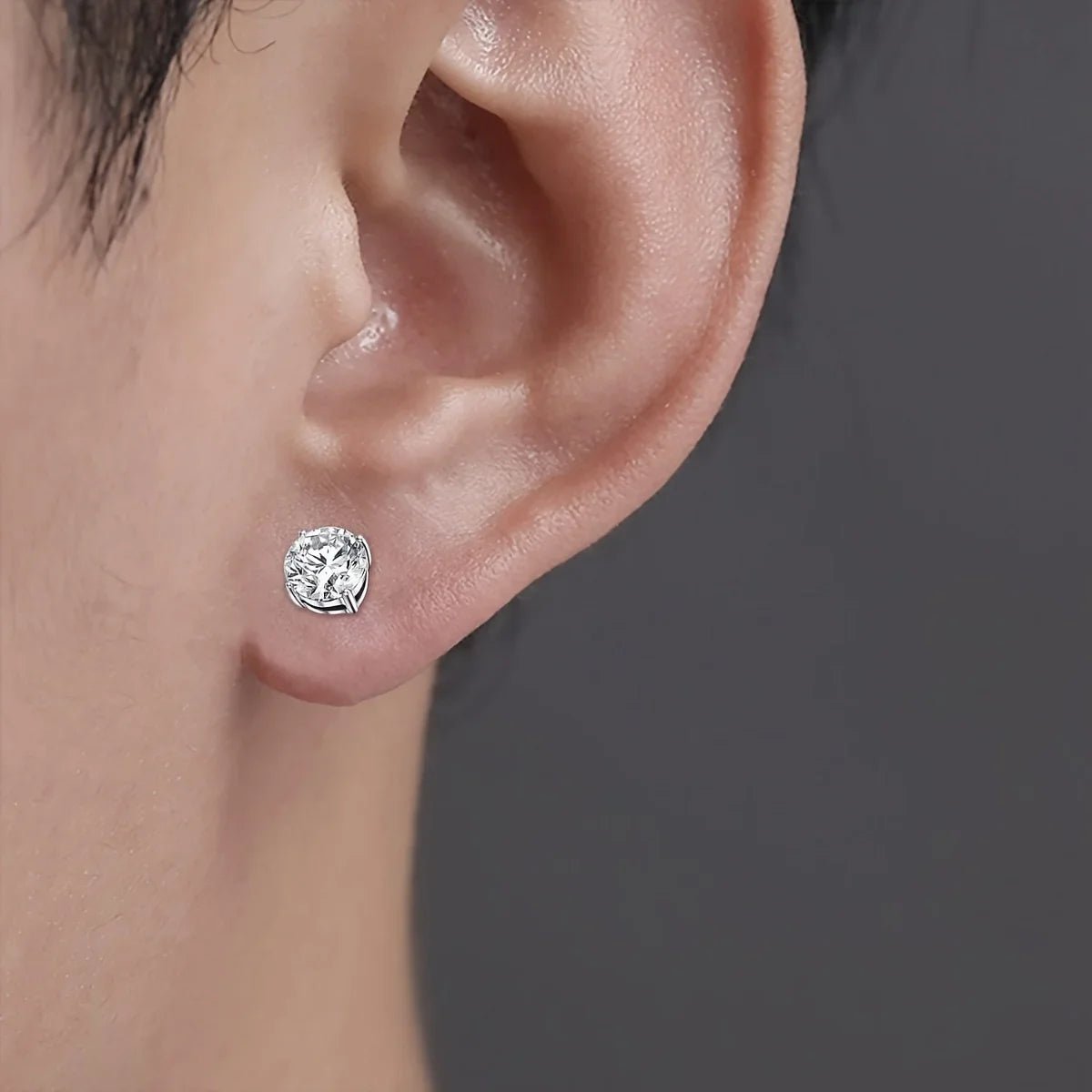 1 Pairs Crystal Strong Magnetic Ear Stud Clip Earrings for Men Women Punk Round Zircon Magnet Earrings Non Piercing Jewelry - 𝐃𝐔𝐕𝐋𝐀𝐒𝐇𝐎𝐏