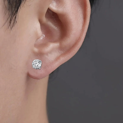 1 Pairs Crystal Strong Magnetic Ear Stud Clip Earrings for Men Women Punk Round Zircon Magnet Earrings Non Piercing Jewelry - 𝐃𝐔𝐕𝐋𝐀𝐒𝐇𝐎𝐏