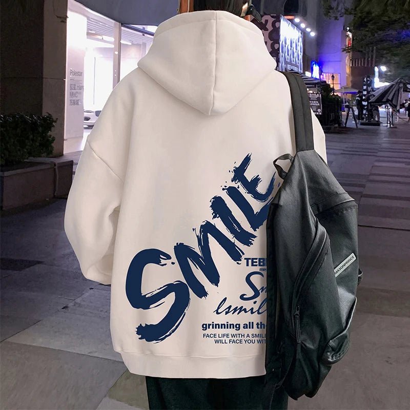 2025 New Men's Fashion Brand Hooded Sweatshirt for Spring and Autumn, Hoodie with Hong Kong Style, Loose Outerwear - 𝐃𝐔𝐕𝐋𝐀𝐒𝐇𝐎𝐏