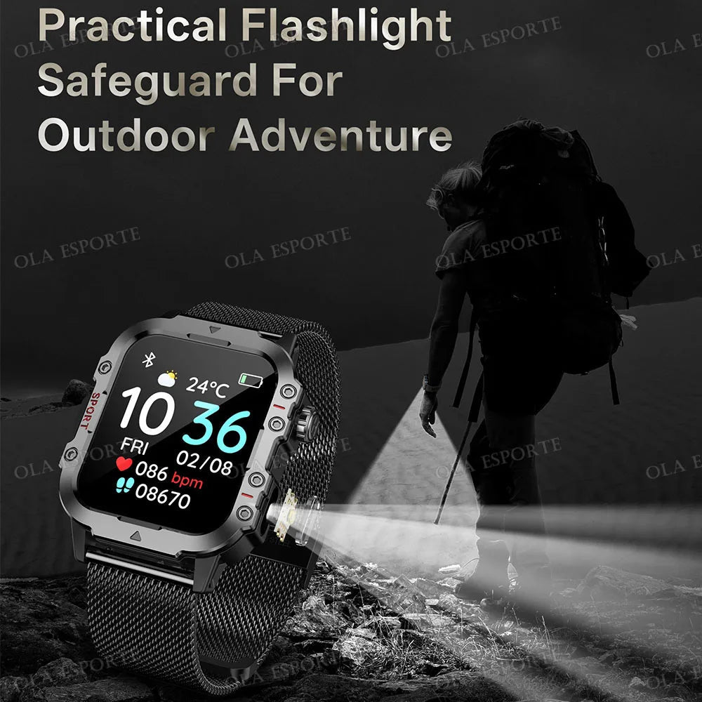 2025 New SmartWatch Men For Women Militray Outdoor GPS Track Sport Watches Heart Rate Sleep Waterproof Smart Watch IOS Android - 𝐝𝐮𝐯𝐥𝐚𝐬𝐡𝐨𝐩.𝐜𝐨𝐦
