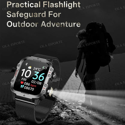 2025 New SmartWatch Men For Women Militray Outdoor GPS Track Sport Watches Heart Rate Sleep Waterproof Smart Watch IOS Android - 𝐝𝐮𝐯𝐥𝐚𝐬𝐡𝐨𝐩.𝐜𝐨𝐦