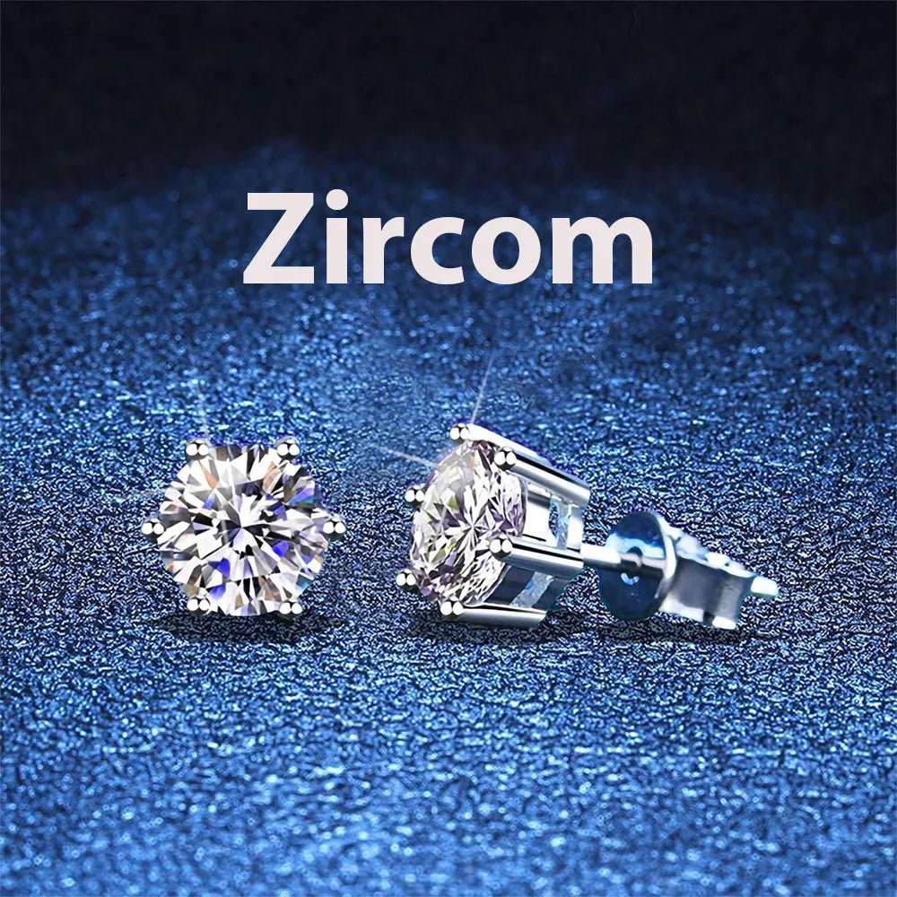2ct 8mm Moissanite Earrings for Women Lab Grown Diamond Ear Studs 925 Sterling Silver Fine Jewelry Gift - 𝐃𝐔𝐕𝐋𝐀𝐒𝐇𝐎𝐏
