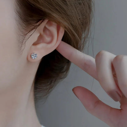 2ct 8mm Moissanite Earrings for Women Lab Grown Diamond Ear Studs 925 Sterling Silver Fine Jewelry Gift - 𝐃𝐔𝐕𝐋𝐀𝐒𝐇𝐎𝐏