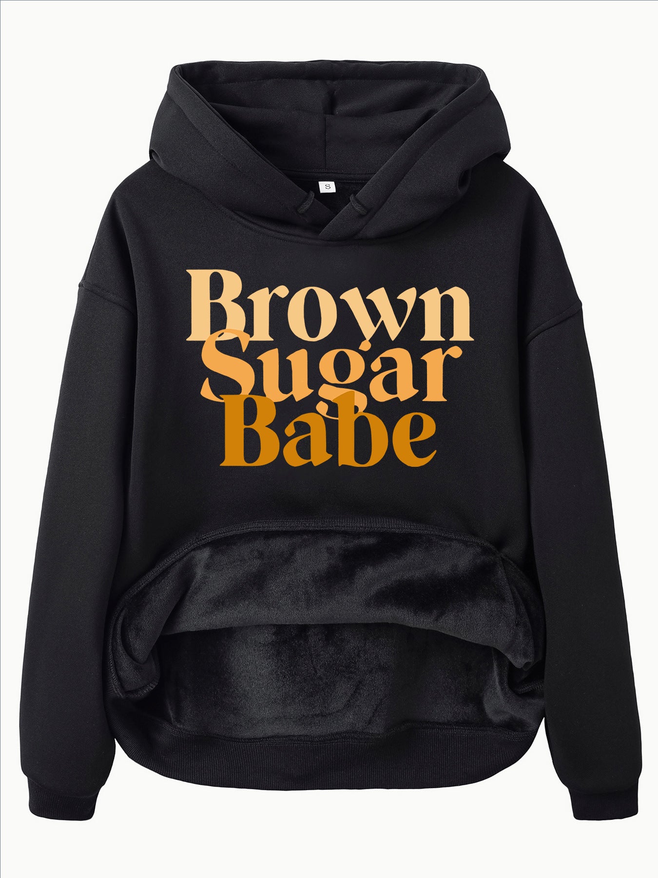 Langärmliger, dicker Fleece-Hoodie