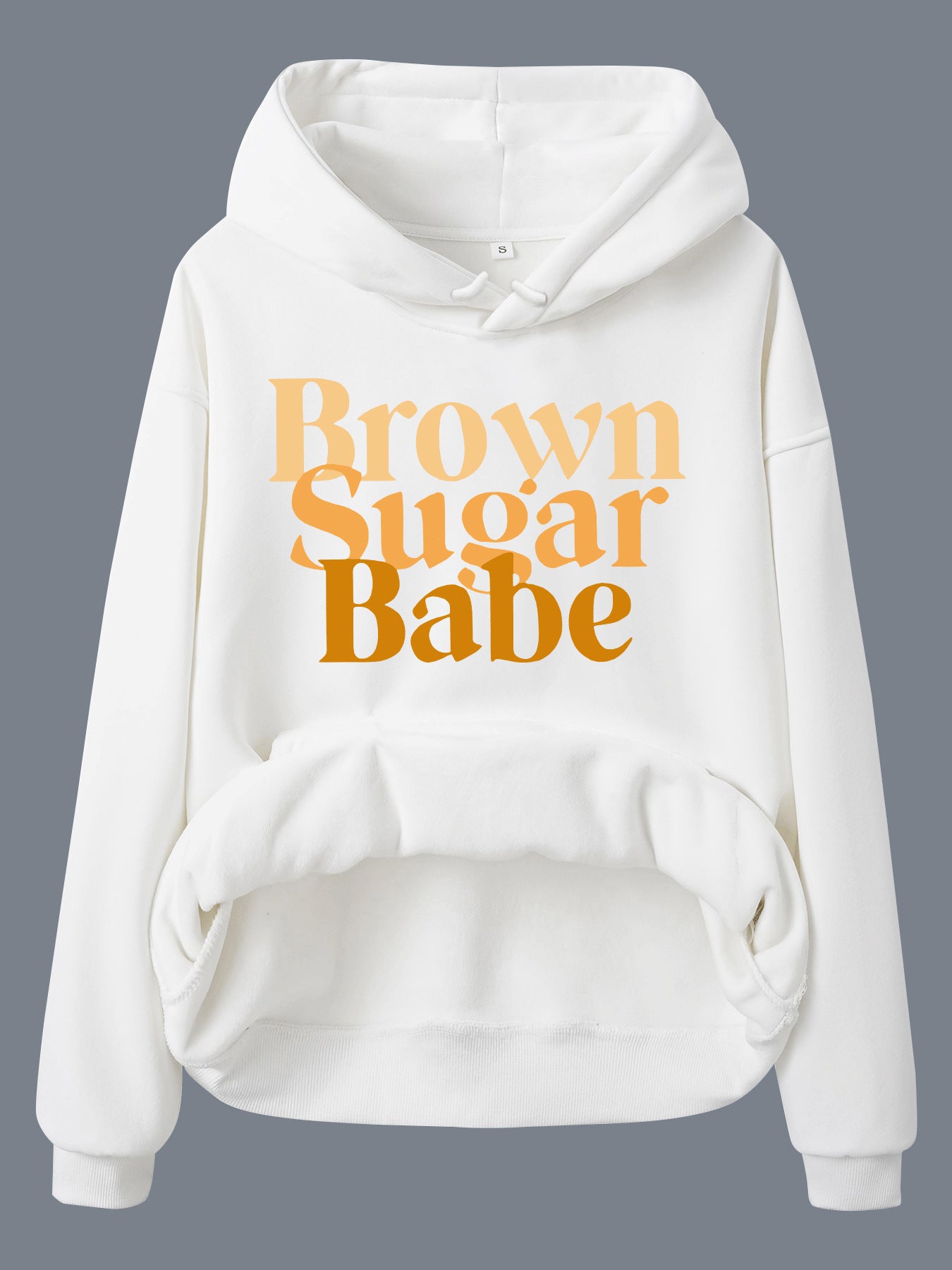 Langärmliger, dicker Fleece-Hoodie