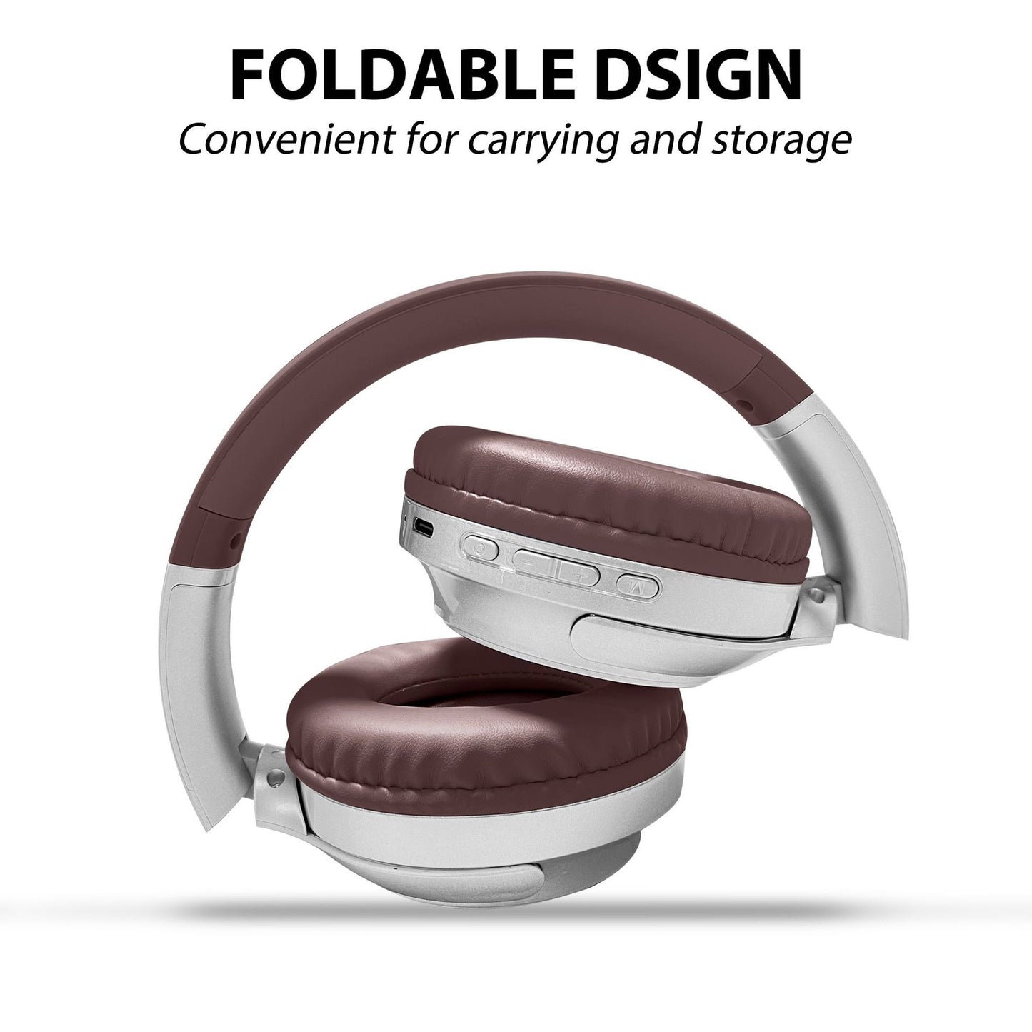 AKZ-16B kabelloses Bluetooth-Headset mit Akkuanzeige und langer Akkulaufzeit, faltbar