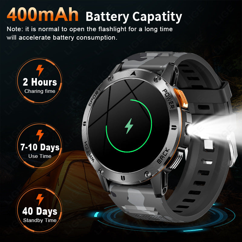 Ceas inteligent Bluetooth Call, ceas sport multifuncțional, ceas cu rază lungă de acțiune