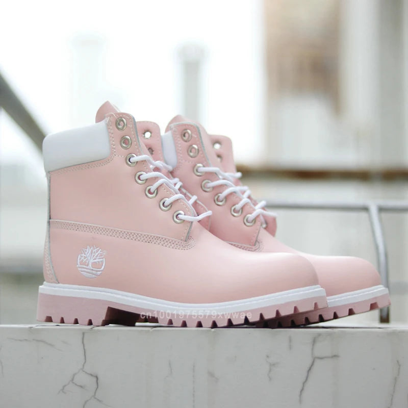 Ghete de piele naturală din piele naturală pentru bărbați, cizme de 6 inch, impermeabile, pentru bărbați și femei, la modă, pentru exterior