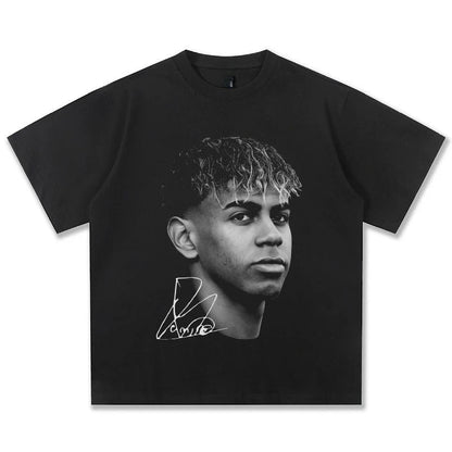 American Hip Hop 2025 New Yamal American Retro Cotton Crew Neck T-Shirt Men's and Women's Retro Fashion Short Sleeve Top - 𝐃𝐔𝐕𝐋𝐀𝐒𝐇𝐎𝐏