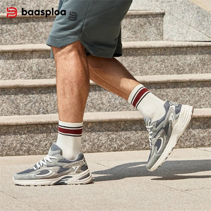 Baasploa New Running Shoes Men Outdoor Fashion Lightweight Mesh Sports Shoes Male Casual Breathable Non - Slip Walking Shoes - 𝐝𝐮𝐯𝐥𝐚𝐬𝐡𝐨𝐩.𝐜𝐨𝐦