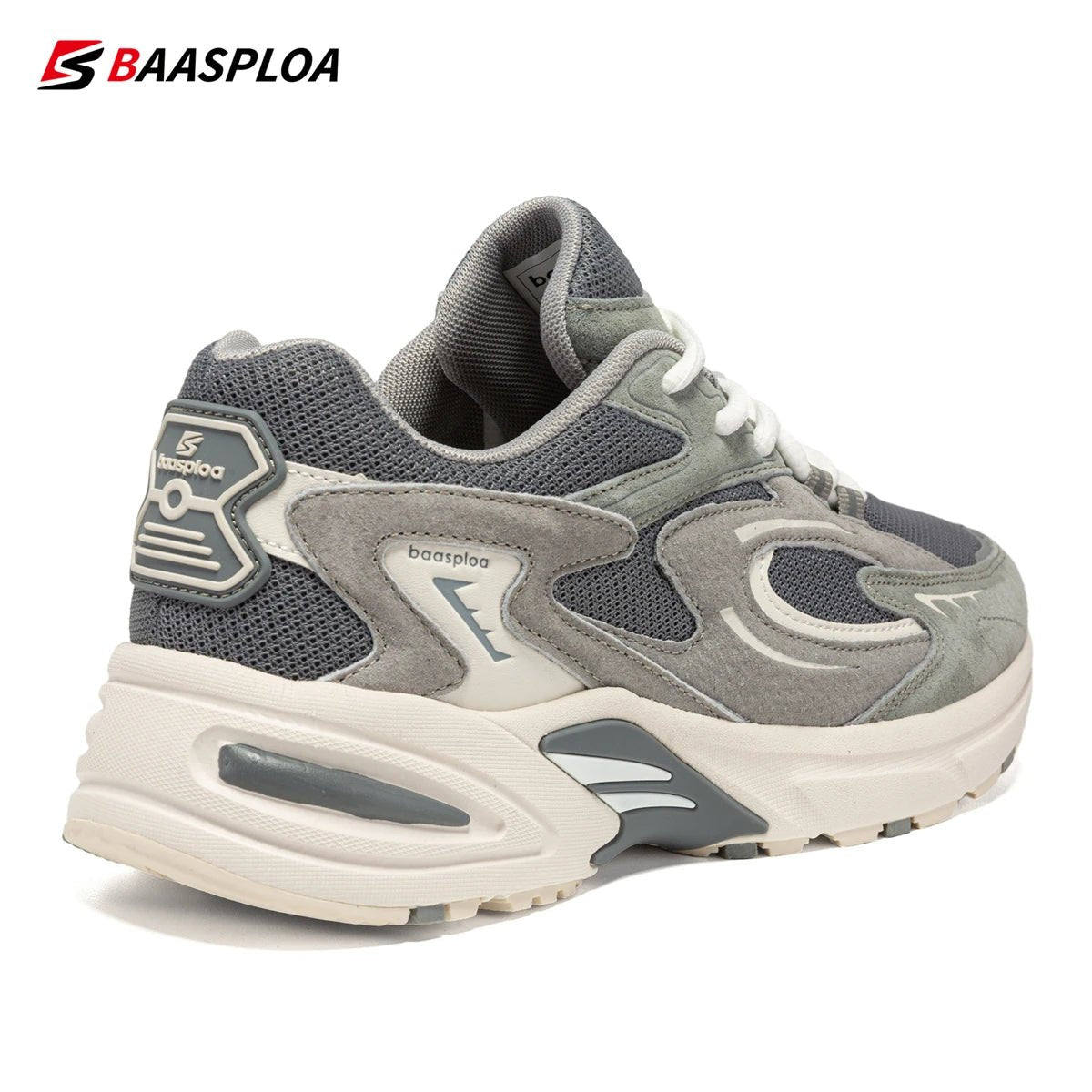Baasploa New Running Shoes Men Outdoor Fashion Lightweight Mesh Sports Shoes Male Casual Breathable Non - Slip Walking Shoes - 𝐝𝐮𝐯𝐥𝐚𝐬𝐡𝐨𝐩.𝐜𝐨𝐦