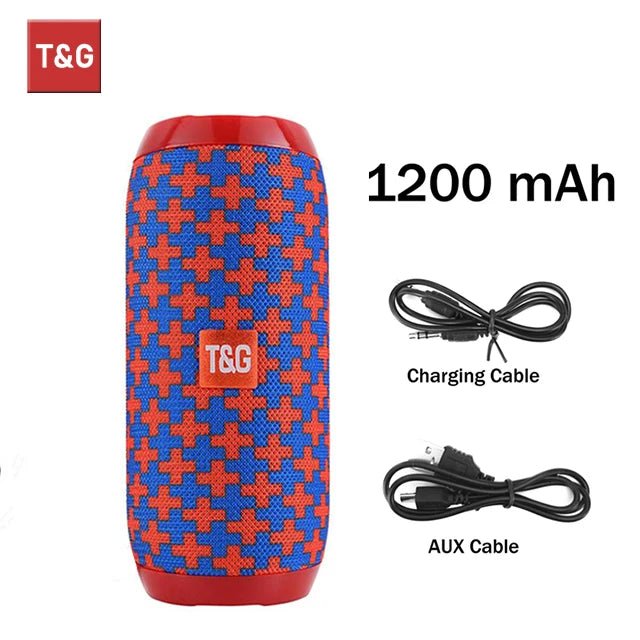 Bluetooth Speaker T&G TG117 Portable TWS Sound Box Waterproof Loudspeaker Outdoor Stereo Surround Speakers Support TF FM Radio - 𝐝𝐮𝐯𝐥𝐚𝐬𝐡𝐨𝐩.𝐜𝐨𝐦