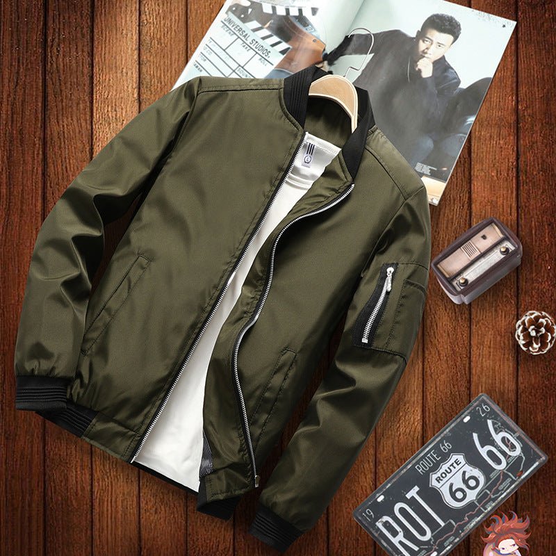 Casual ordinary hooded zipper youth men's casual jacket - 𝐝𝐮𝐯𝐥𝐚𝐬𝐡𝐨𝐩.𝐜𝐨𝐦