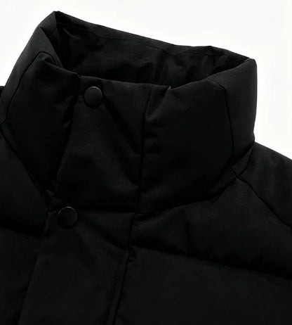 Casual Winter Windproof Puffer Jacket Large Size Plus 100% Polyester Fiber Vest Stand Collar Zipper Canvas Knitted - 𝐃𝐔𝐕𝐋𝐀𝐒𝐇𝐎𝐏