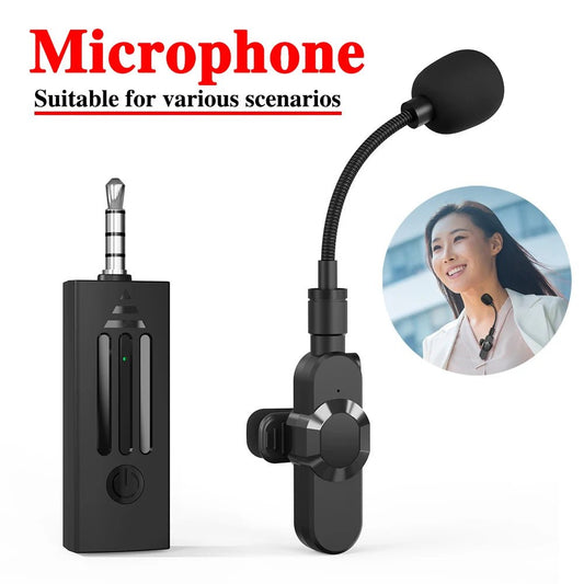 K35D Wireless Microphone 3.5mm Collar style Teacher Classroom Bee Amplifier Extended Video Receiver - 𝐃𝐔𝐕𝐋𝐀𝐒𝐇𝐎𝐏
