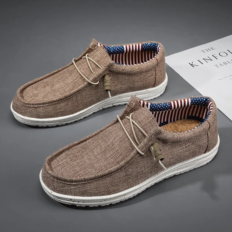 Men Shoes Casual Canvas Loafers Shoes Light Breathable Flats Leisure Male Vulcanized Shoes Walking Sneakers Plus Size 39 - 46 - 𝐝𝐮𝐯𝐥𝐚𝐬𝐡𝐨𝐩.𝐜𝐨𝐦