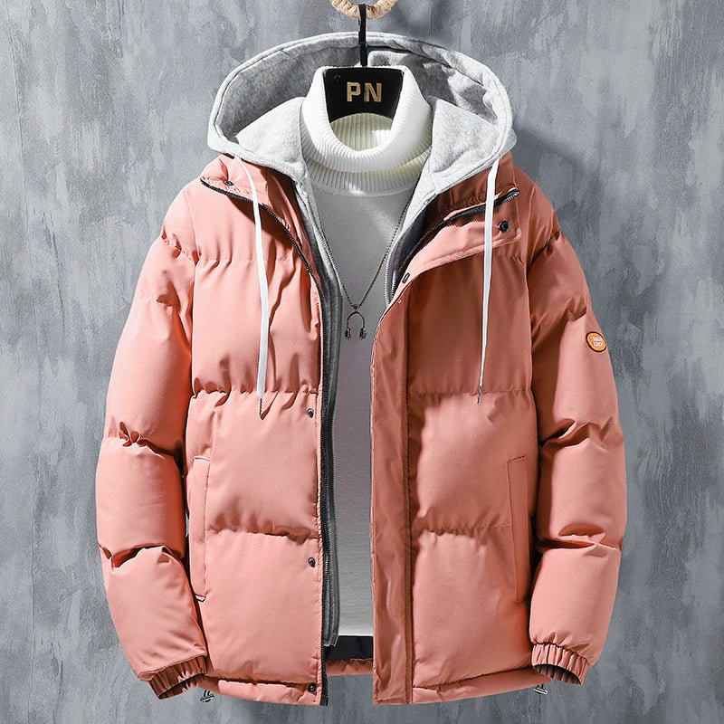 Men's winter clothing, winter new styles, trendy, cool, windproof, cold resistant, warm, loose oversized hooded cotton jacket, men's clothing - 𝐃𝐔𝐕𝐋𝐀𝐒𝐇𝐎𝐏