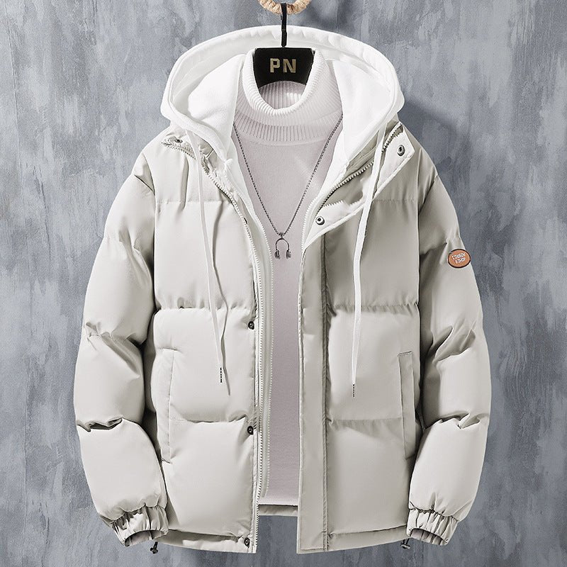 Men's winter clothing, winter new styles, trendy, cool, windproof, cold resistant, warm, loose oversized hooded cotton jacket, men's clothing - 𝐃𝐔𝐕𝐋𝐀𝐒𝐇𝐎𝐏