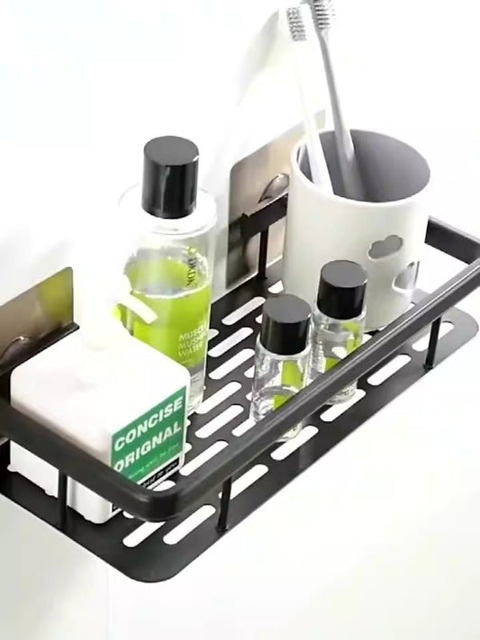 Minimalist bathroom black aluminum alloy triangular rectangular non perforated bathroom storage corner shelf - 𝐝𝐮𝐯𝐥𝐚𝐬𝐡𝐨𝐩.𝐜𝐨𝐦