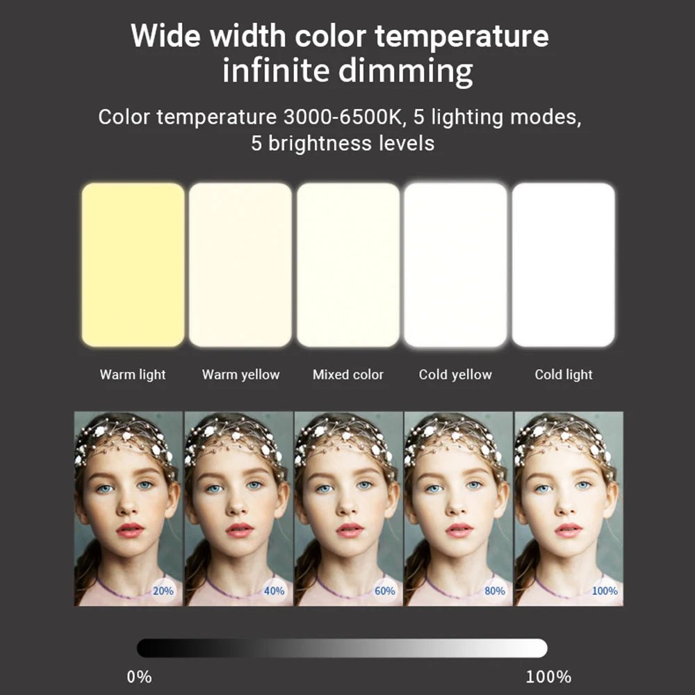 Mobile phone fill light 5 color temperature mini portable live video conference fill light - 𝐝𝐮𝐯𝐥𝐚𝐬𝐡𝐨𝐩.𝐜𝐨𝐦