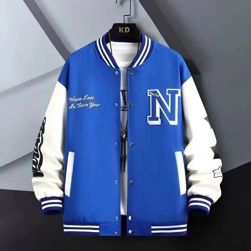 New American Style Baseball Jacket Men's Thin Autumn Jacket Unisex High Street Ins Style Casual Sports Top Couple's Versatilever - 𝐃𝐔𝐕𝐋𝐀𝐒𝐇𝐎𝐏