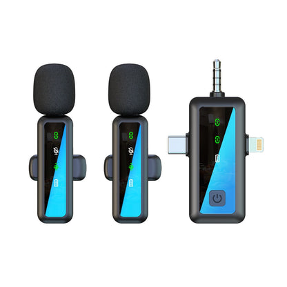 Wireless Lapel Microphone for Outdoor Computer Live Streaming Noise Reduction Universal Small Microphone - 𝐝𝐮𝐯𝐥𝐚𝐬𝐡𝐨𝐩.𝐜𝐨𝐦